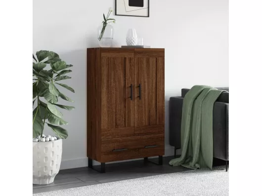 Kauf Unique Highboard Braun Eichen-Optik 69,5x31x115 cm Holzwerkstoff