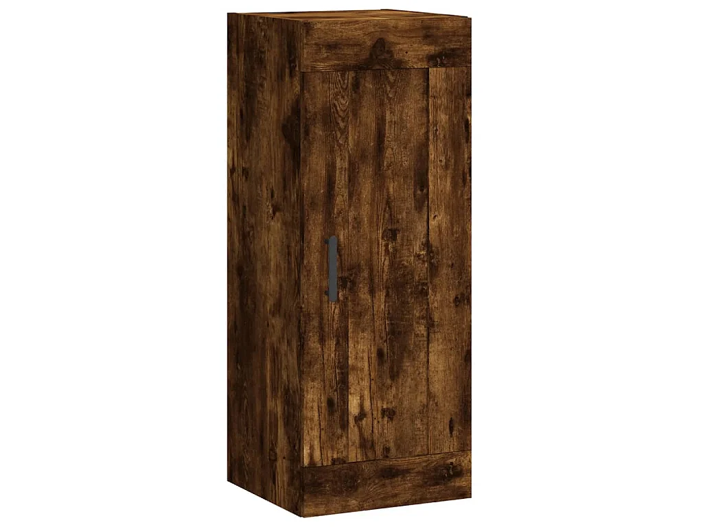 Mobile a Parete Rovere Fumo 34,5x34x90 cm in Legno Multistrato