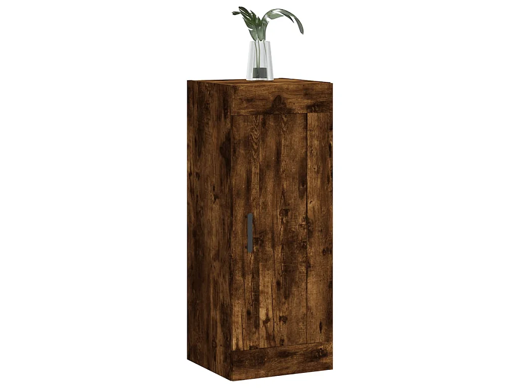 Mobile a Parete Rovere Fumo 34,5x34x90 cm in Legno Multistrato