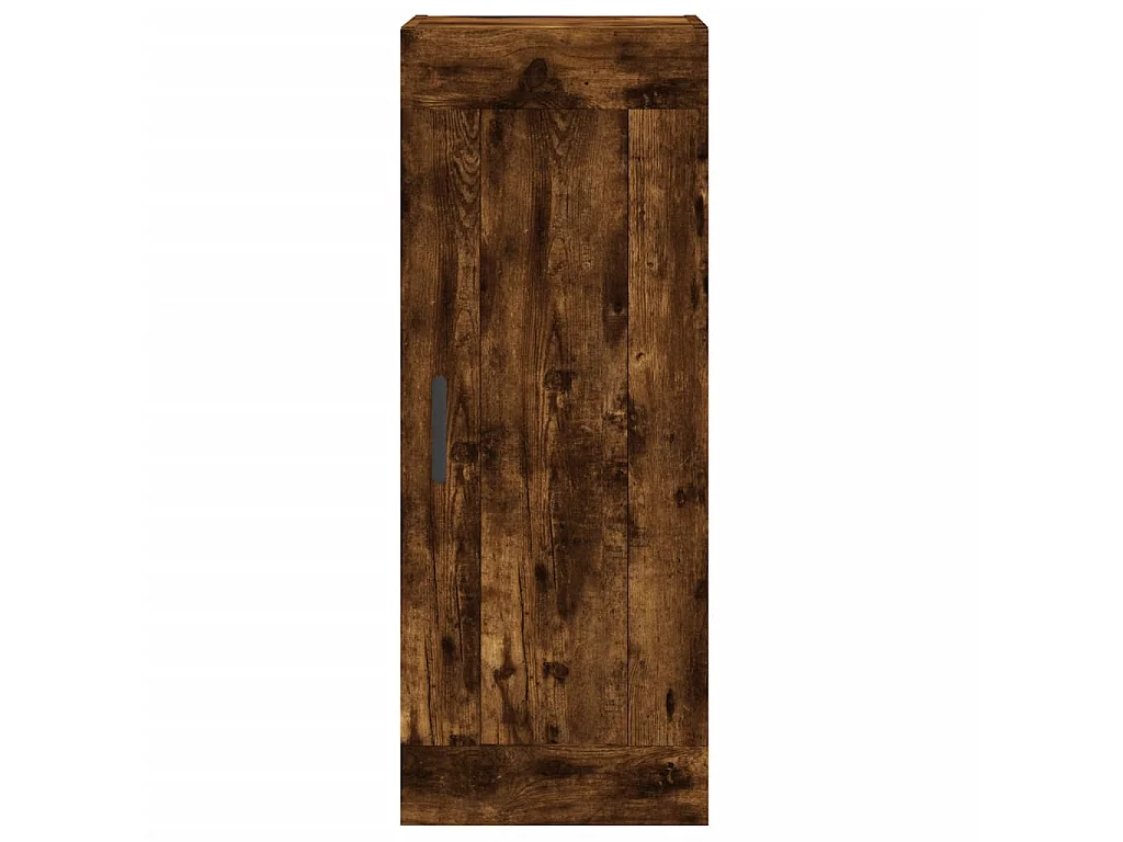 Mobile a Parete Rovere Fumo 34,5x34x90 cm in Legno Multistrato