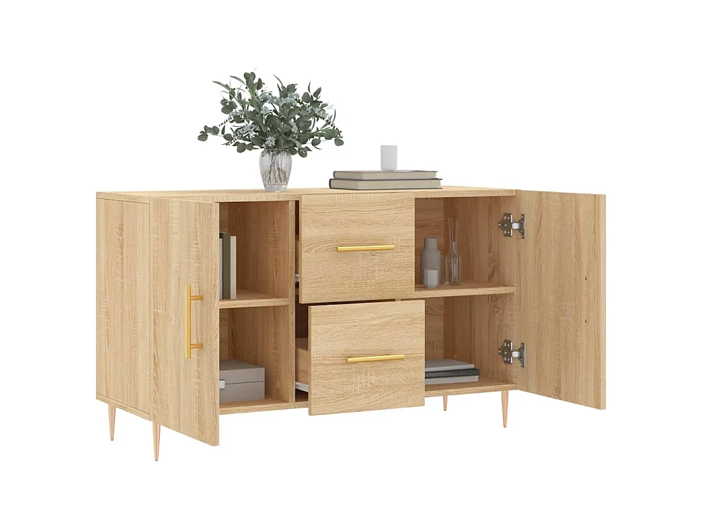 Sideboard Sonoma-Eiche 100x36x60 cm Holzwerkstoff