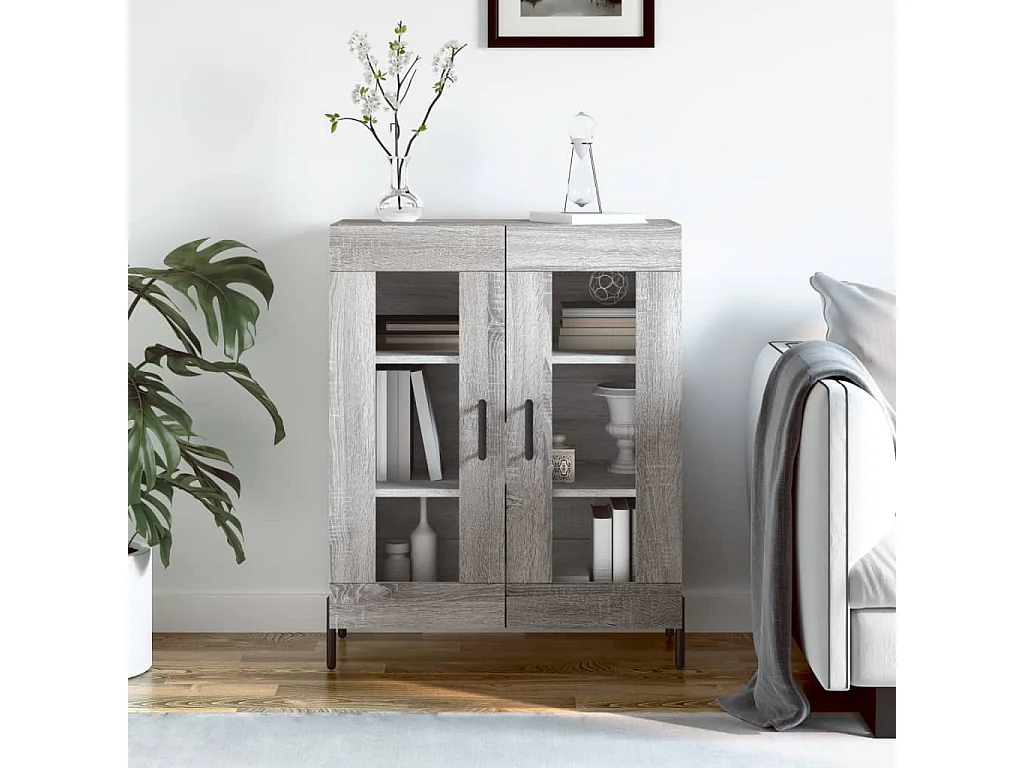 Buffet sonoma gris 69,5x34x90 cm bois d'ingénierie