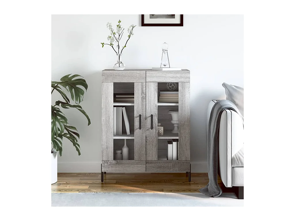 Buffet sonoma gris 69,5x34x90 cm bois d'ingénierie