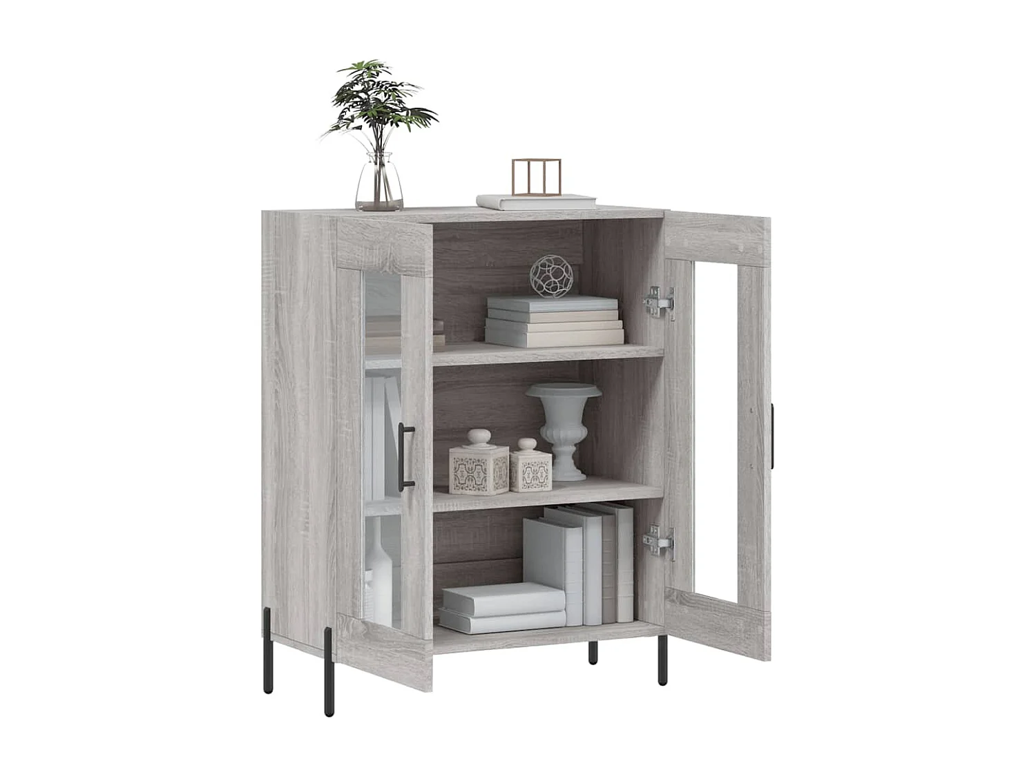 Buffet sonoma gris 69,5x34x90 cm bois d'ingénierie