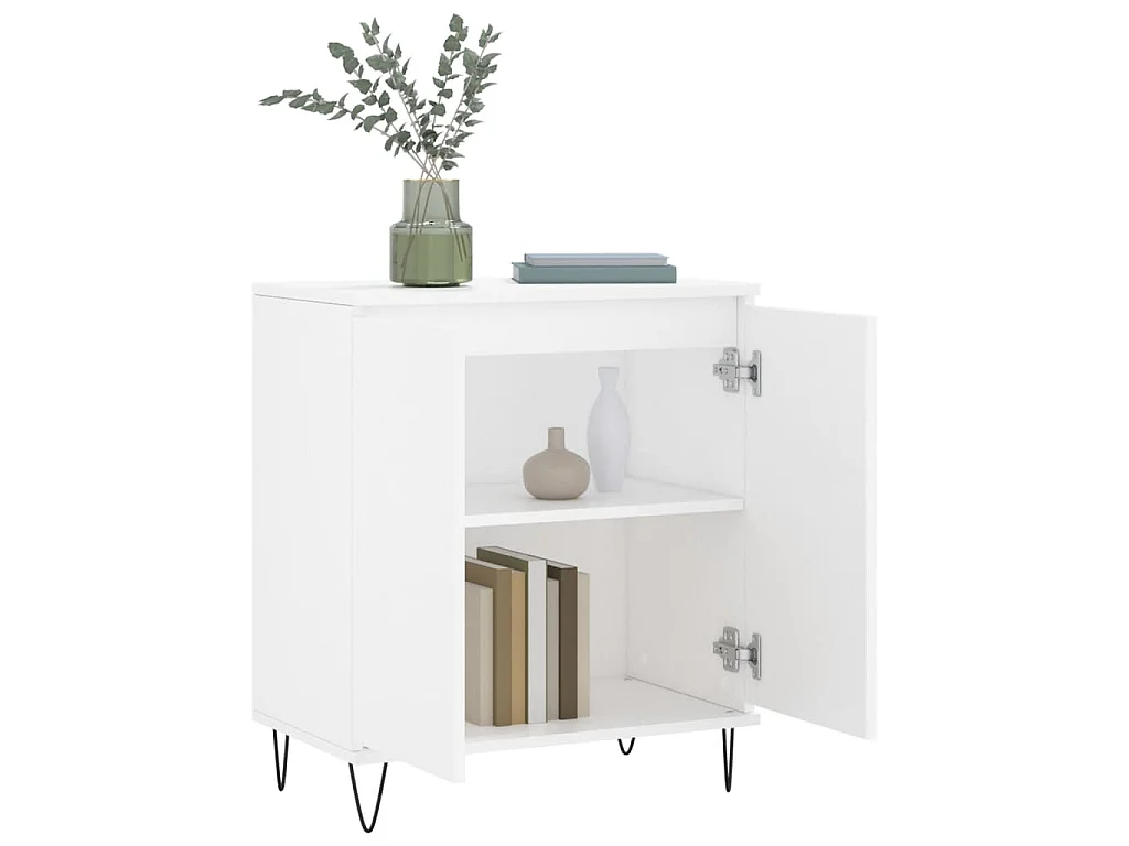Buffet Blanc 60x35x70 cm Bois d'ingénierie