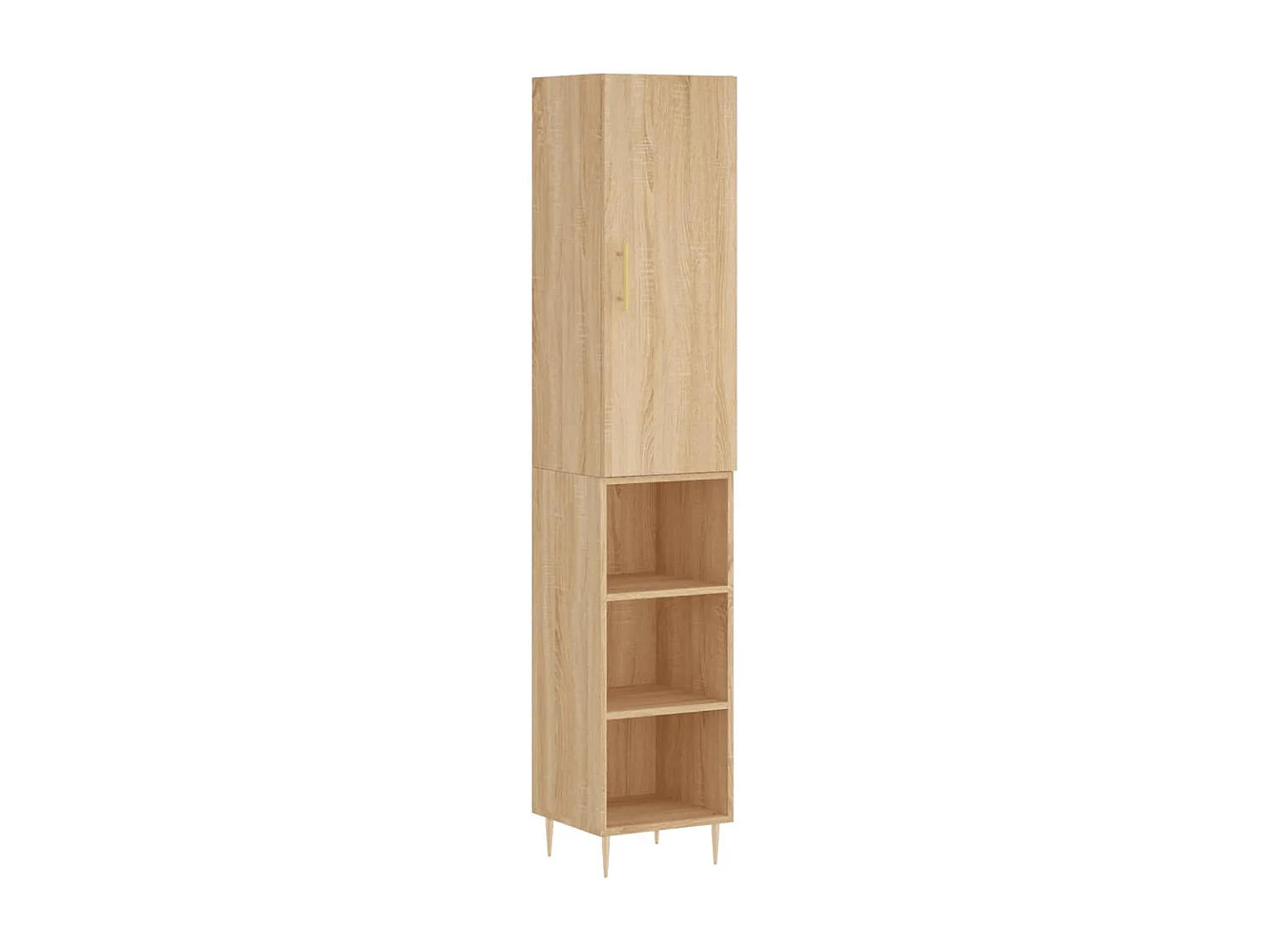 Buffet haut Chêne sonoma 34,5x34x180 cm Bois d'ingénierie