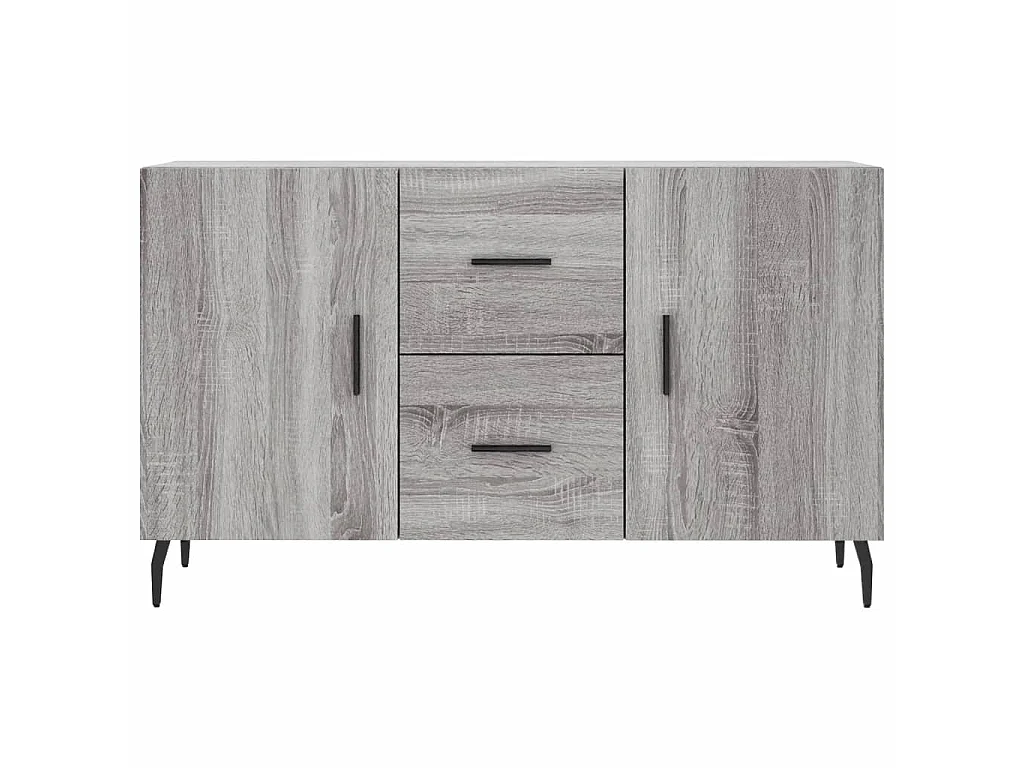 Credenza Grigio Sonoma 100x36x60 cm in Legno Multistrato