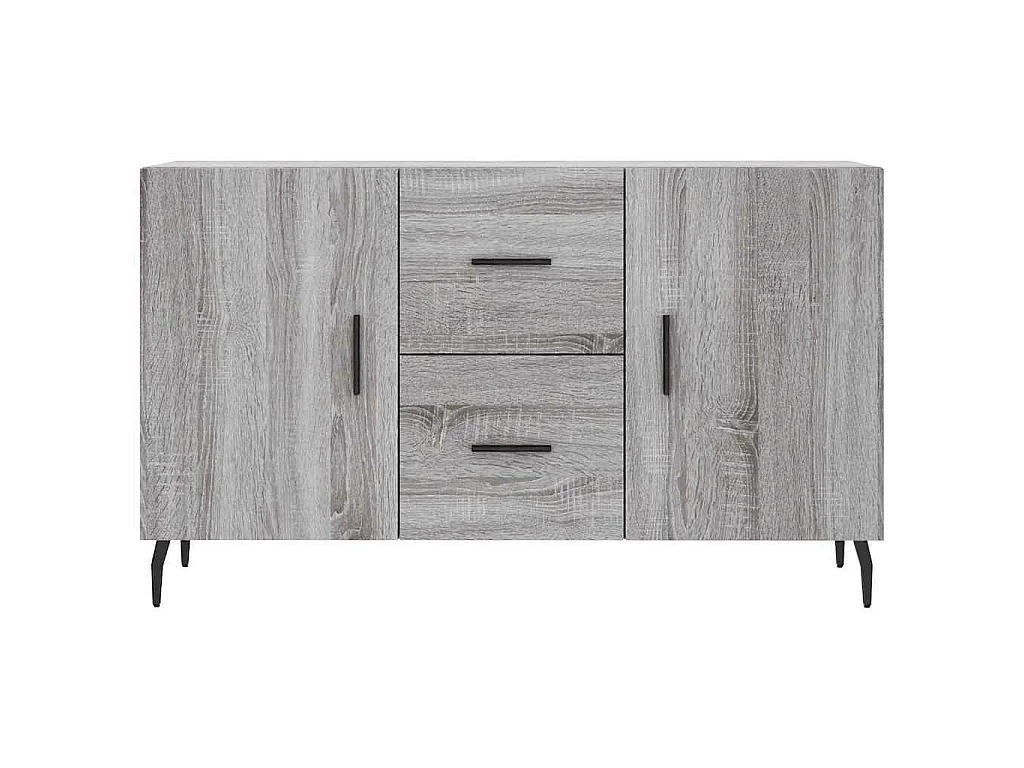 Buffet sonoma gris 100x36x60 cm bois d'ingénierie