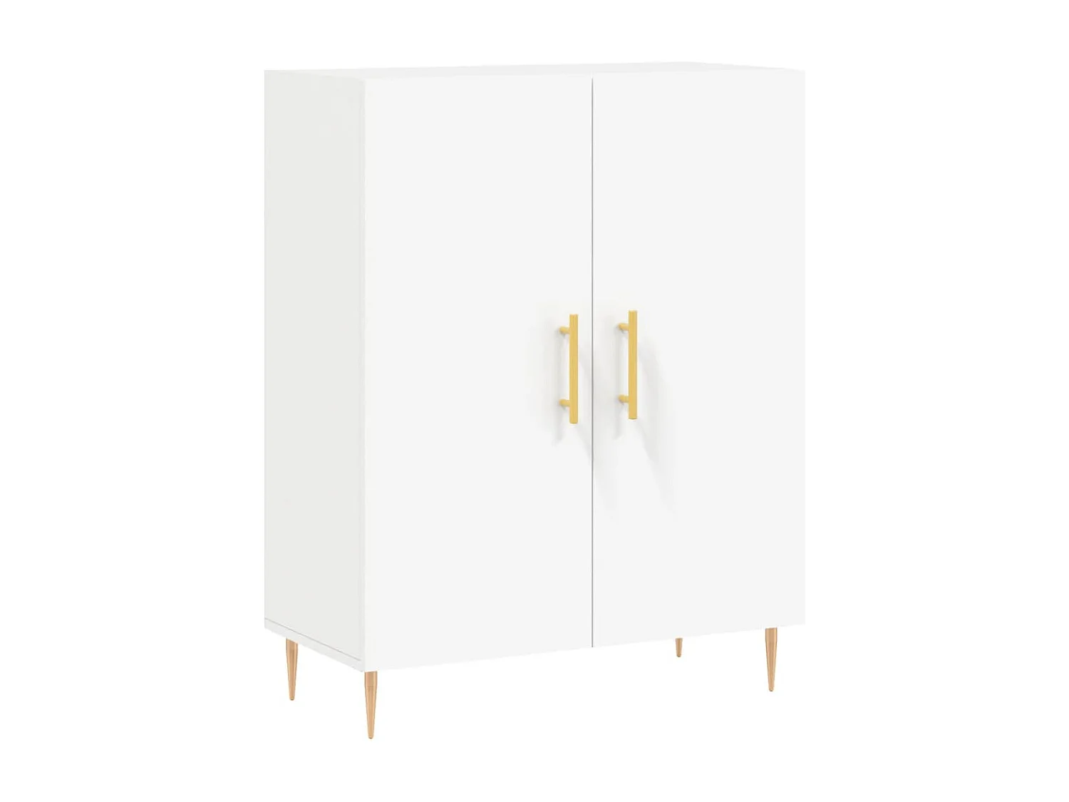 Buffet blanc 69,5x34x90 cm bois d'ingénierie