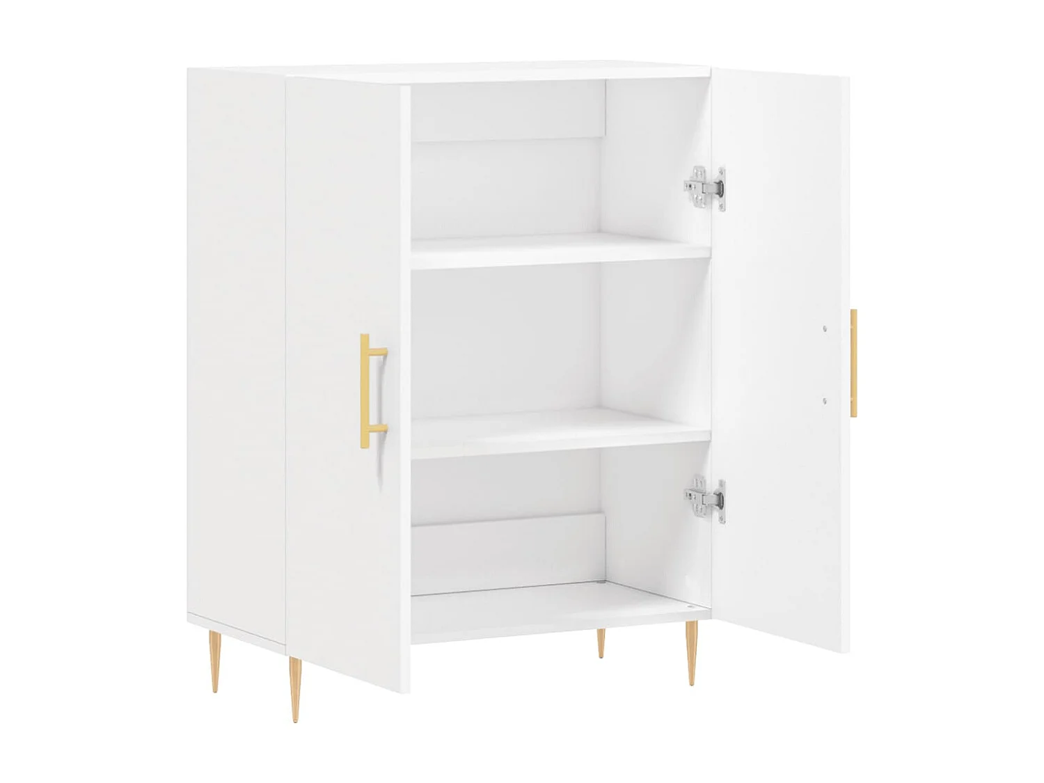 Buffet blanc 69,5x34x90 cm bois d'ingénierie