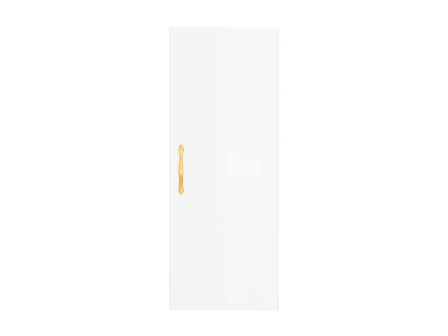 Credenza 34,5x34x180 cm in Legno Multistrato Bianco Lucido