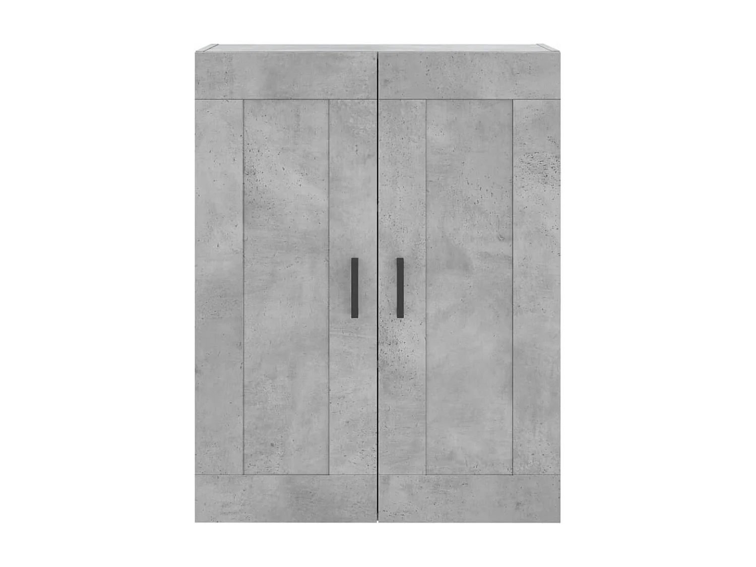 Armoires murales 2 pcs gris béton bois d'ingénierie