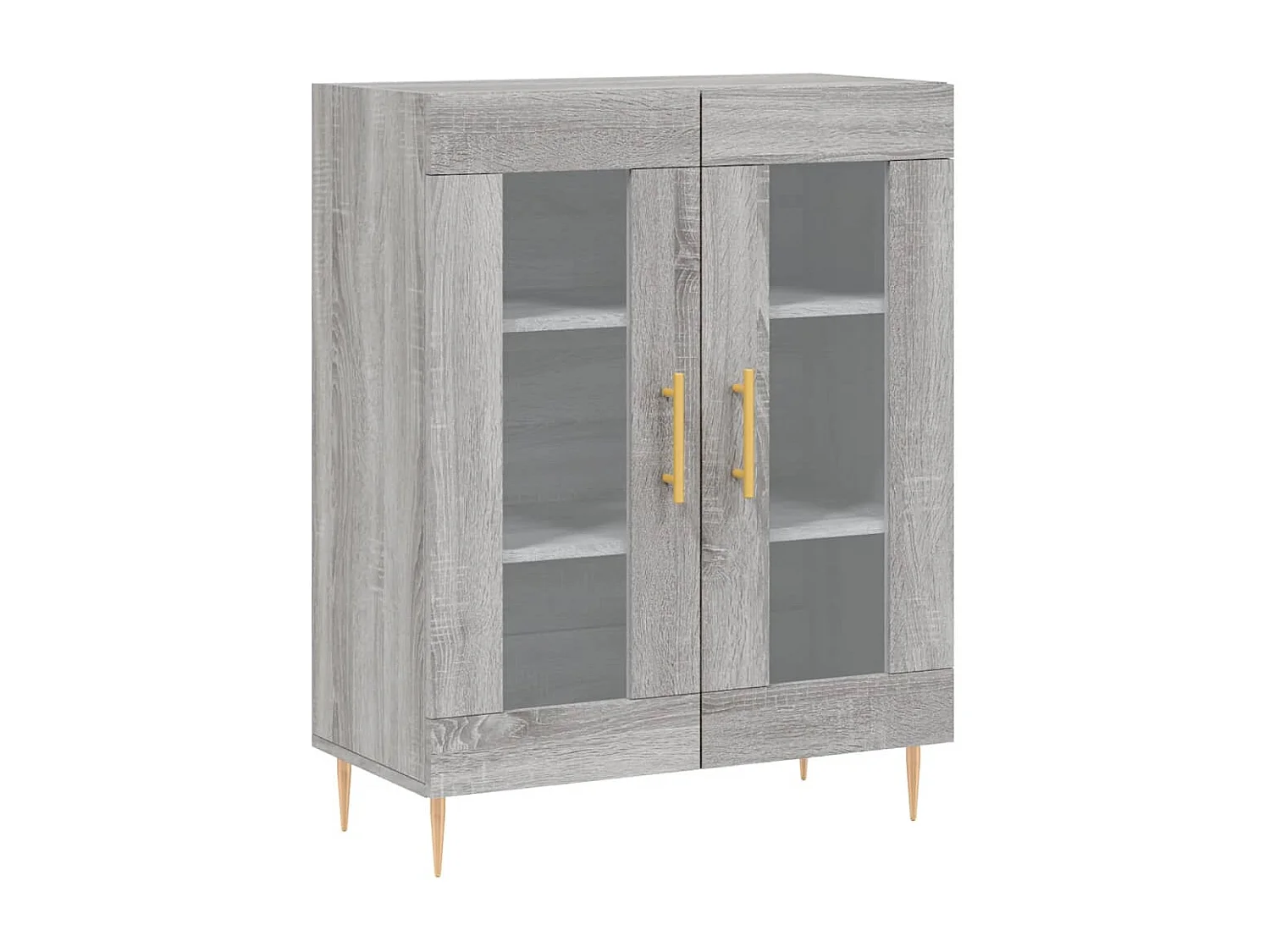 Buffet haut Sonoma gris 69,5x34x180 cm Bois d'ingénierie