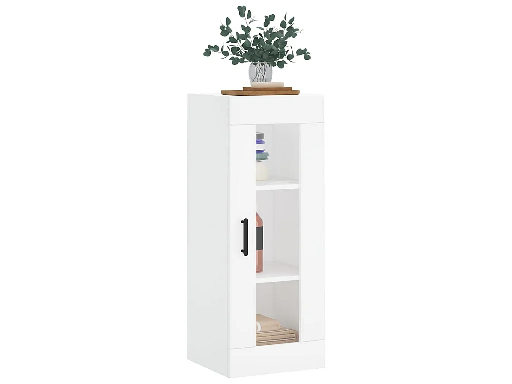 Armoire murale blanc 34,5x34x90 cm