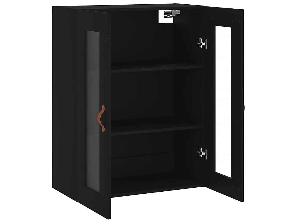Wandschrank Schwarz 69,5x34x90 cm