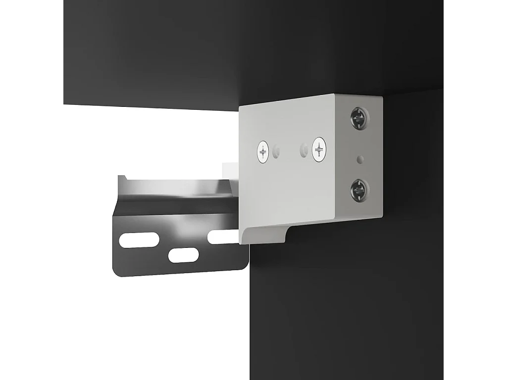Wandschrank Schwarz 69,5x34x90 cm