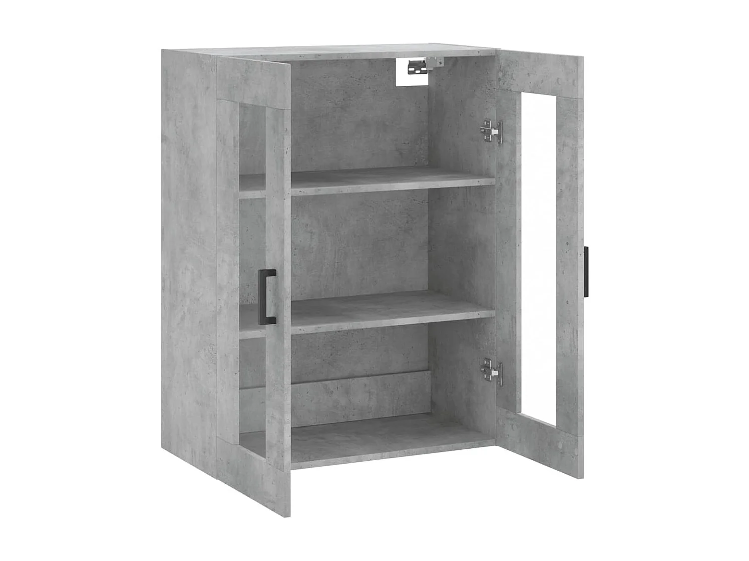 Armoire murale gris béton 69,5x34x90 cm