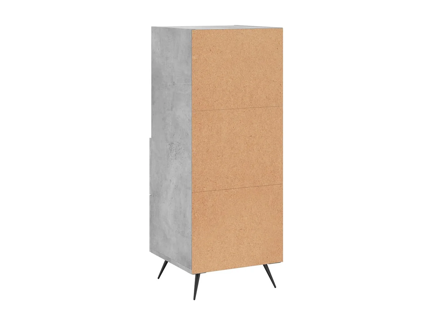 Buffet Gris béton 34,5x34x90 cm Bois d'ingénierie