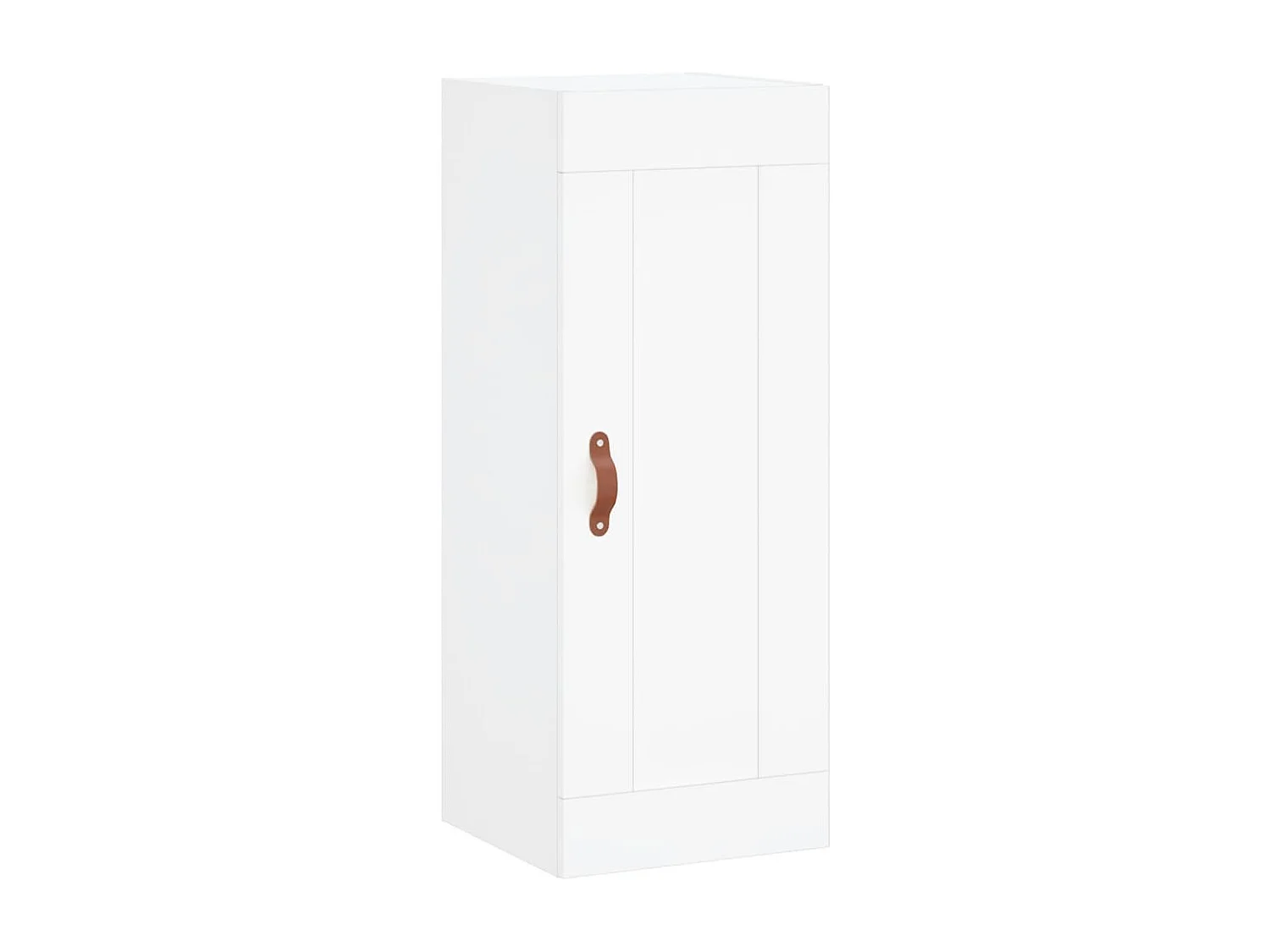 Buffet haut Blanc 34,5x34x180 cm Bois d'ingénierie