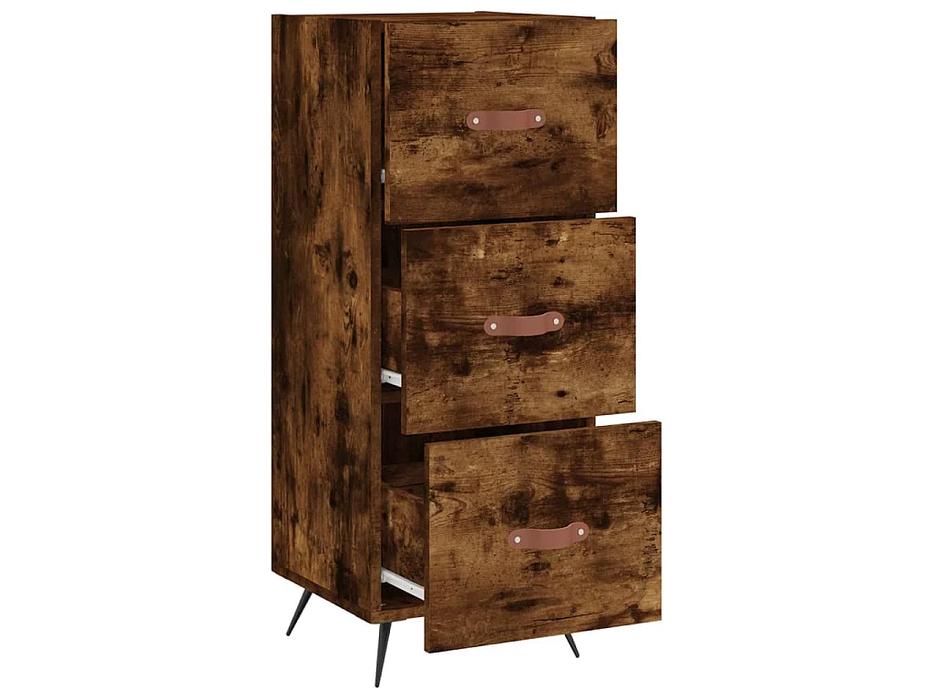 Sideboard Räuchereiche 34,5x34x90 cm Holzwerkstoff