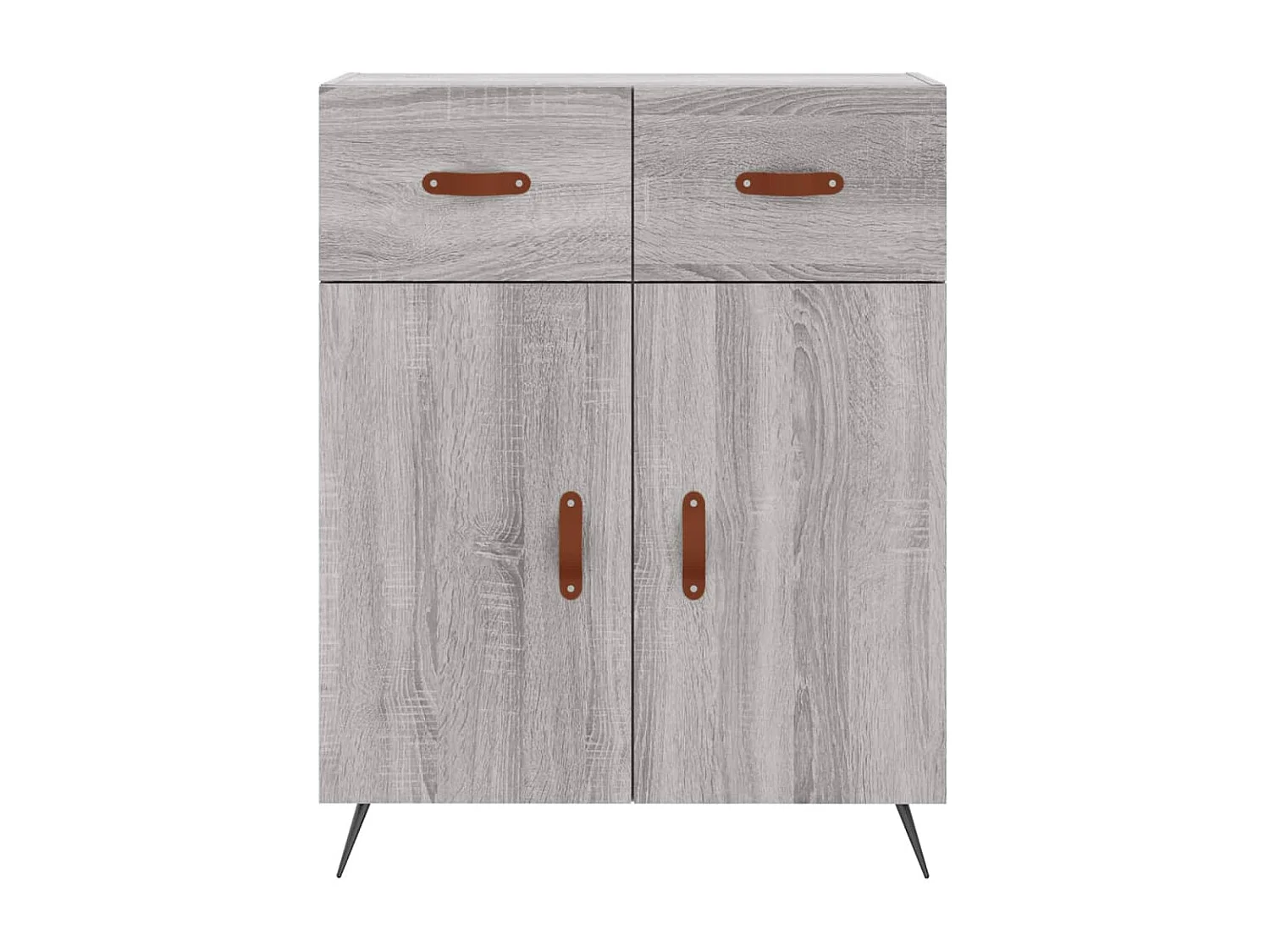 Buffet haut Sonoma gris 69,5x34x180 cm Bois d'ingénierie