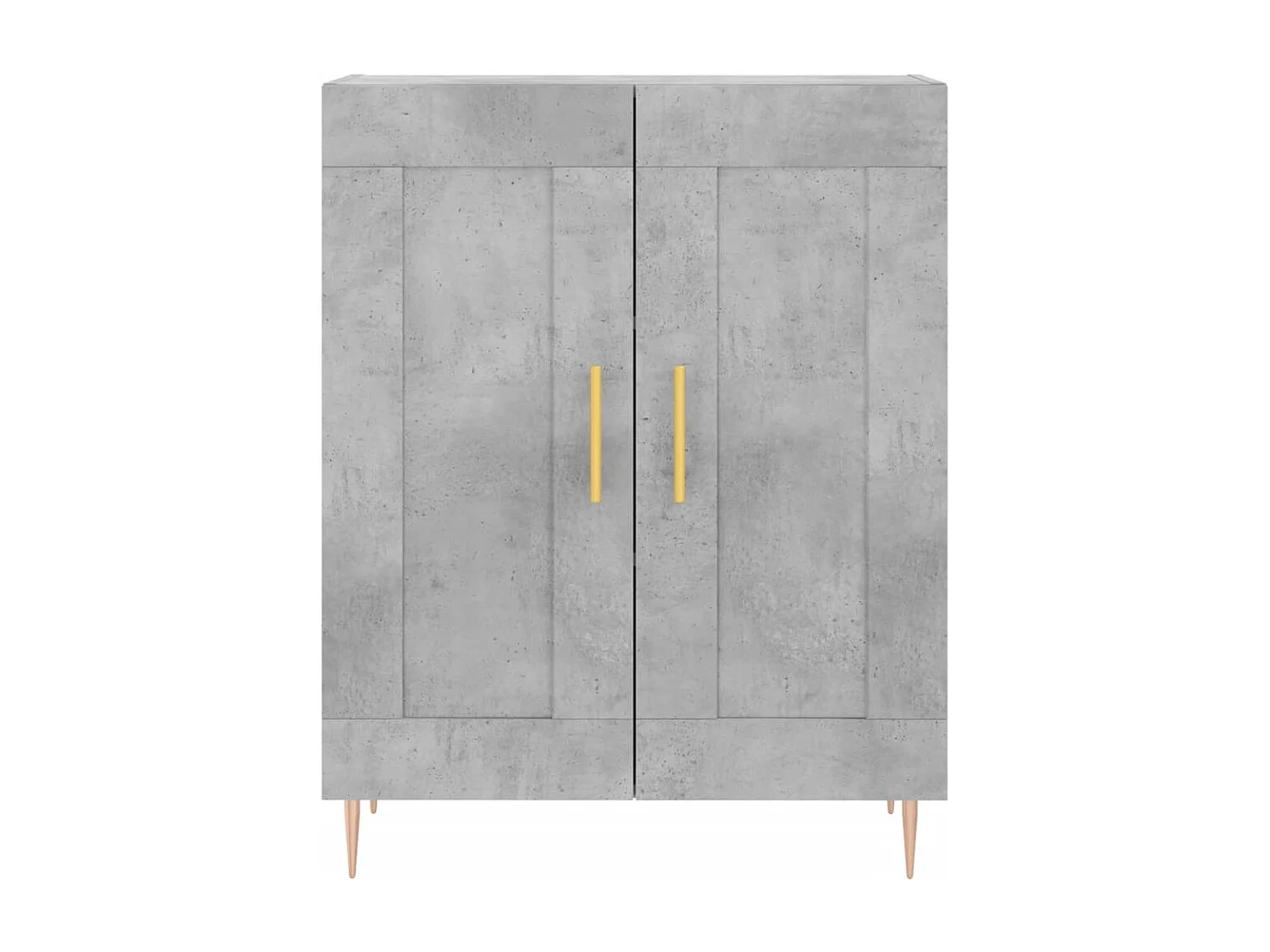 Buffet gris béton 69,5x34x90 cm bois d'ingénierie