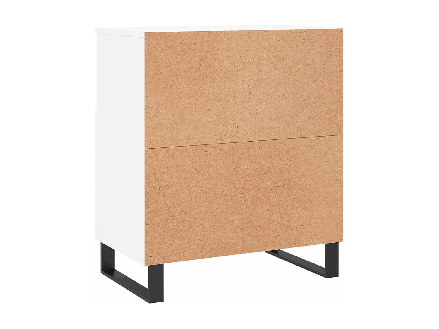 Dressoir 60x35x70 cm bewerkt hout wit