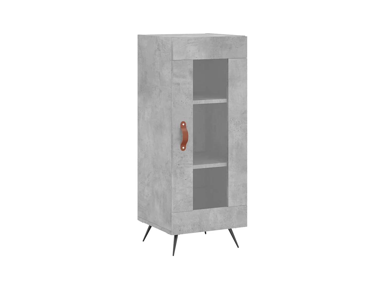 Highboard Betongrau 34,5x34x180 cm Holzwerkstoff