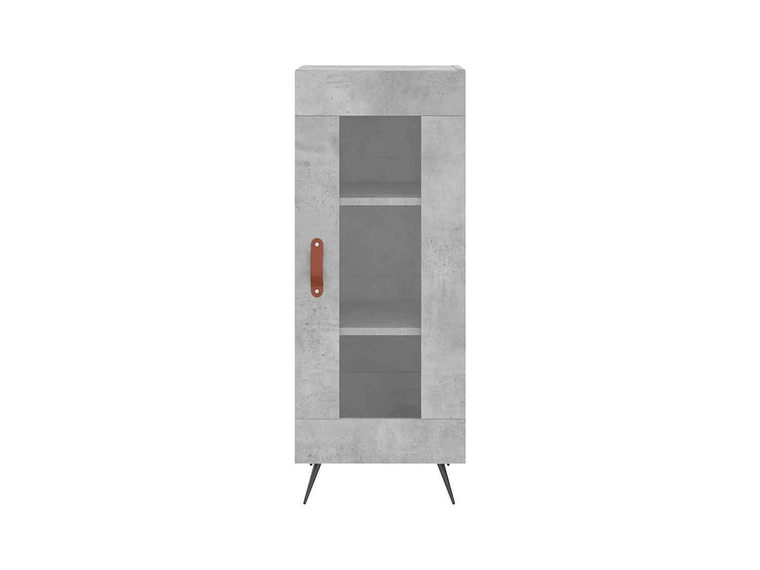 Highboard Betongrau 34,5x34x180 cm Holzwerkstoff