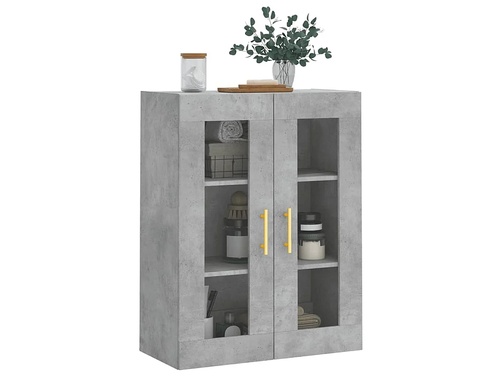Bovenkast 69,5x34x90 cm betongrijs