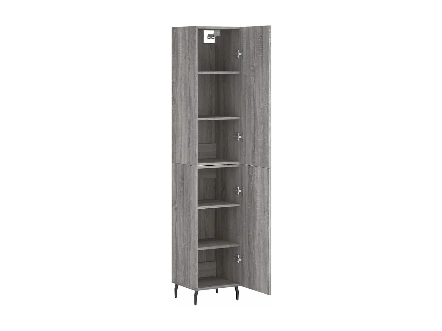 Highboard Grau Sonoma 34,5x34x180 cm Holzwerkstoff