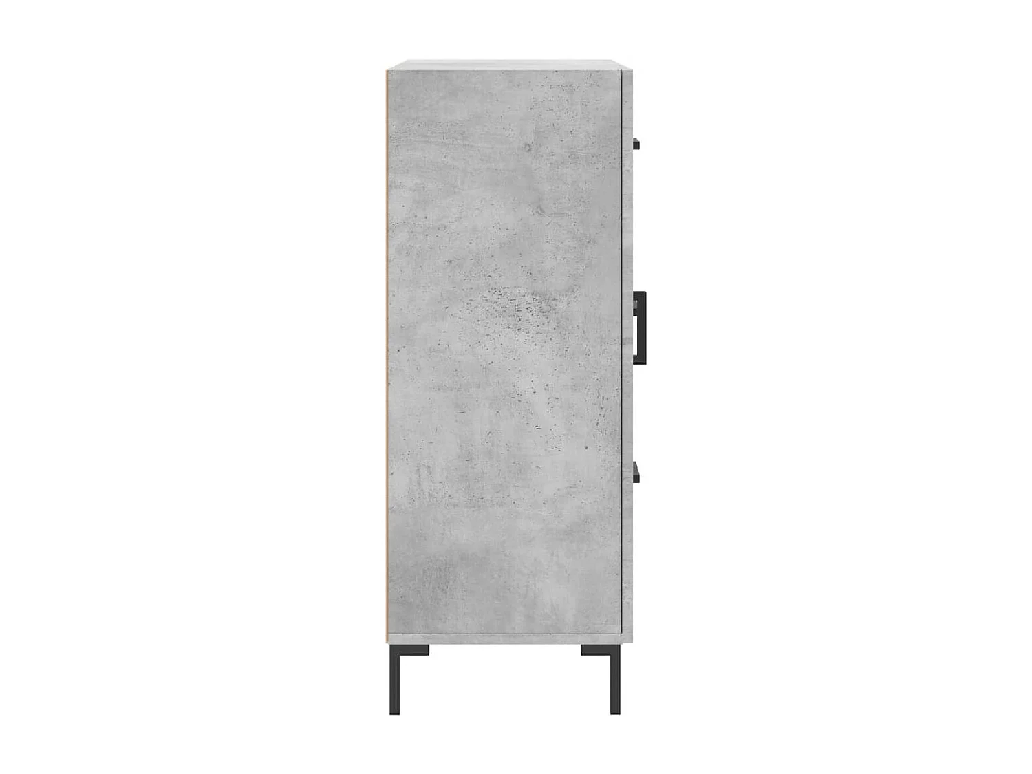 Credenza Grigio Cemento 69,5x34x90 cm in Legno Multistrato