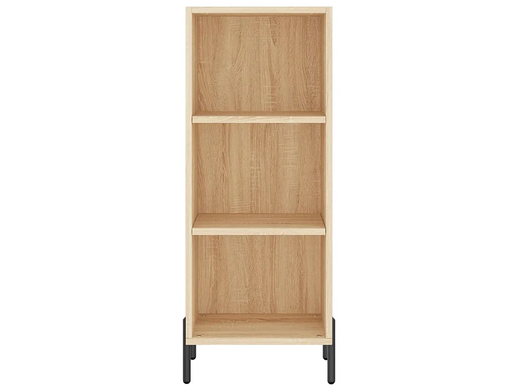 Hoge kast 34,5x34x180 cm bewerkt hout sonoma eikenkleurig