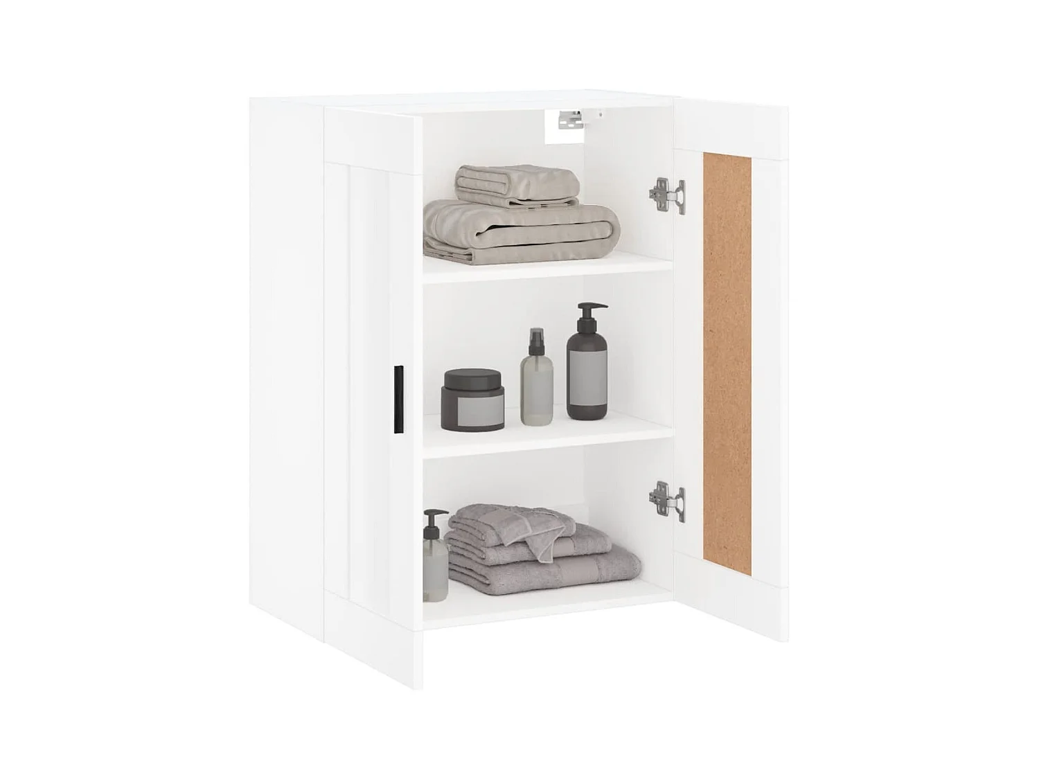 Armoire murale blanc 69,5x34x90 cm bois d'ingénierie