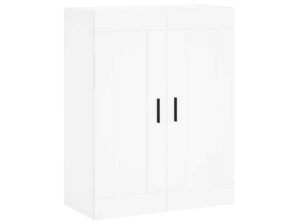 Armário de parede 69,5x34x90 cm derivados de madeira branco