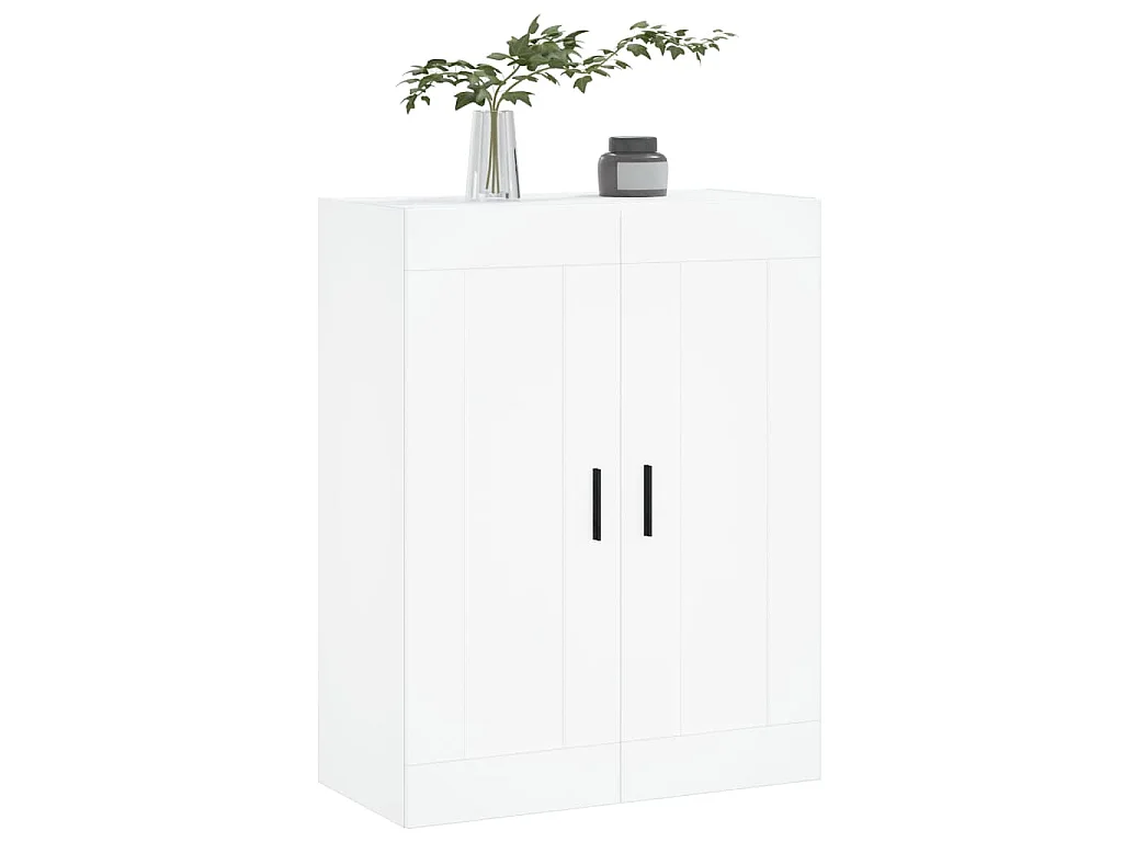 Armário de parede 69,5x34x90 cm derivados de madeira branco