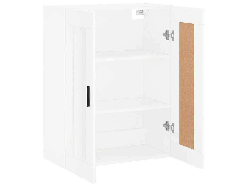 Armário de parede 69,5x34x90 cm derivados de madeira branco