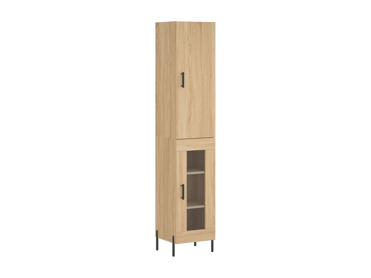 Buffet haut Chêne sonoma 34,5x34x180 cm Bois d'ingénierie