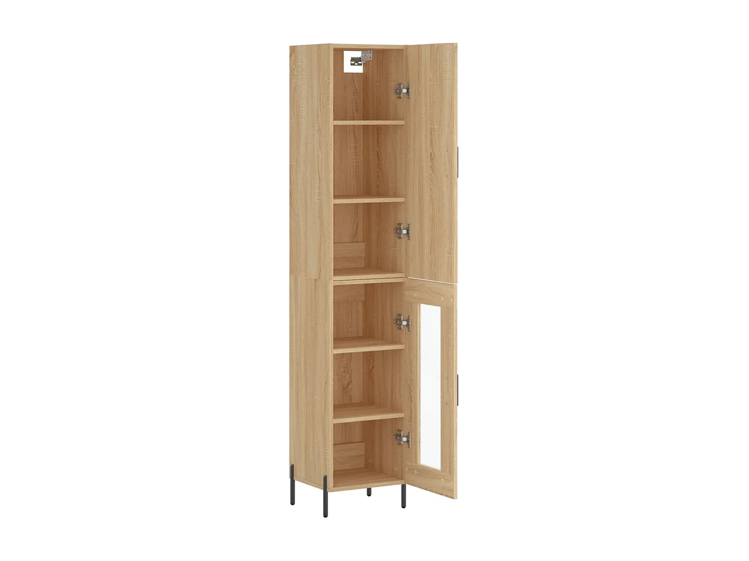 Buffet haut Chêne sonoma 34,5x34x180 cm Bois d'ingénierie
