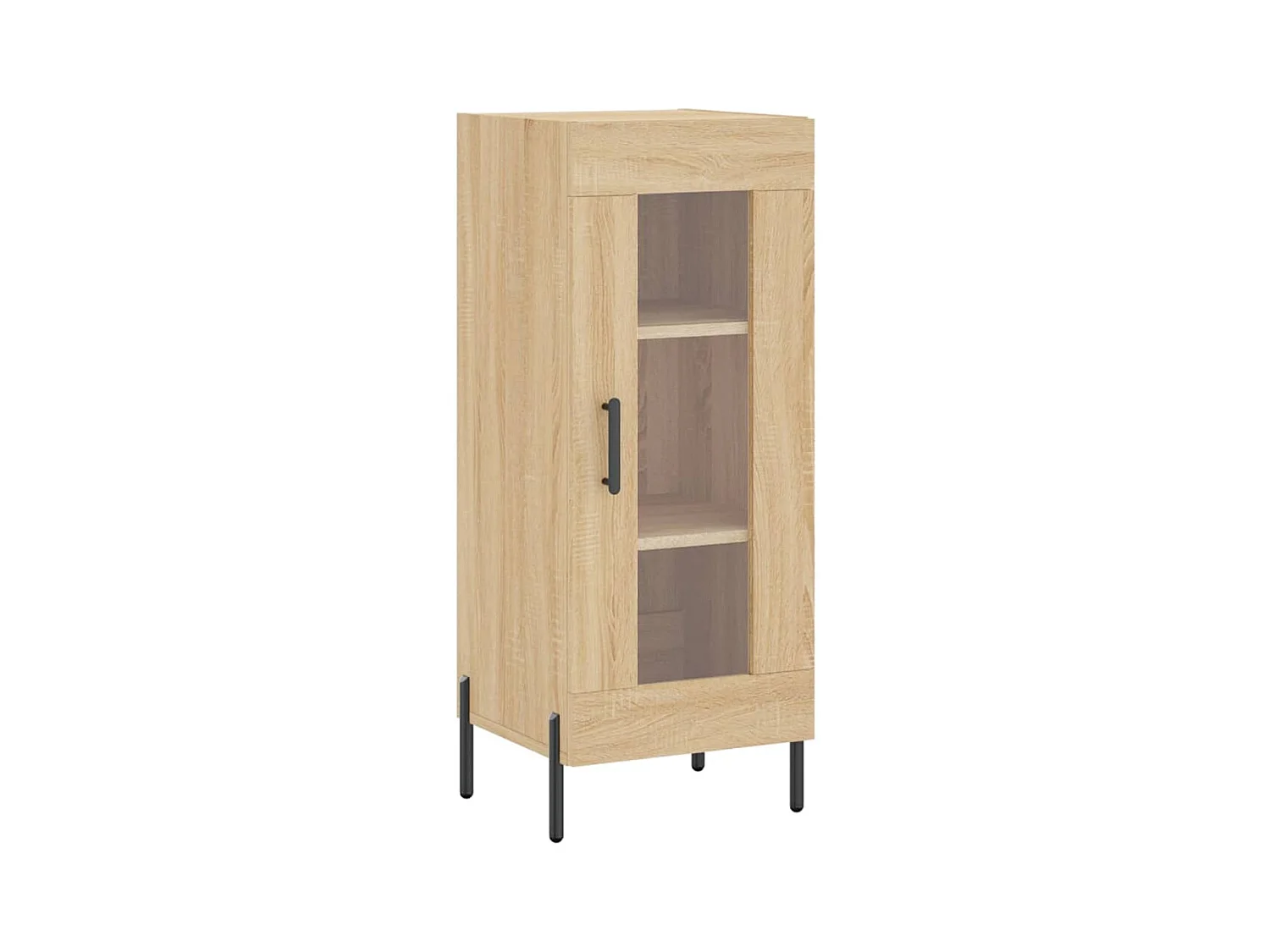 Buffet haut Chêne sonoma 34,5x34x180 cm Bois d'ingénierie