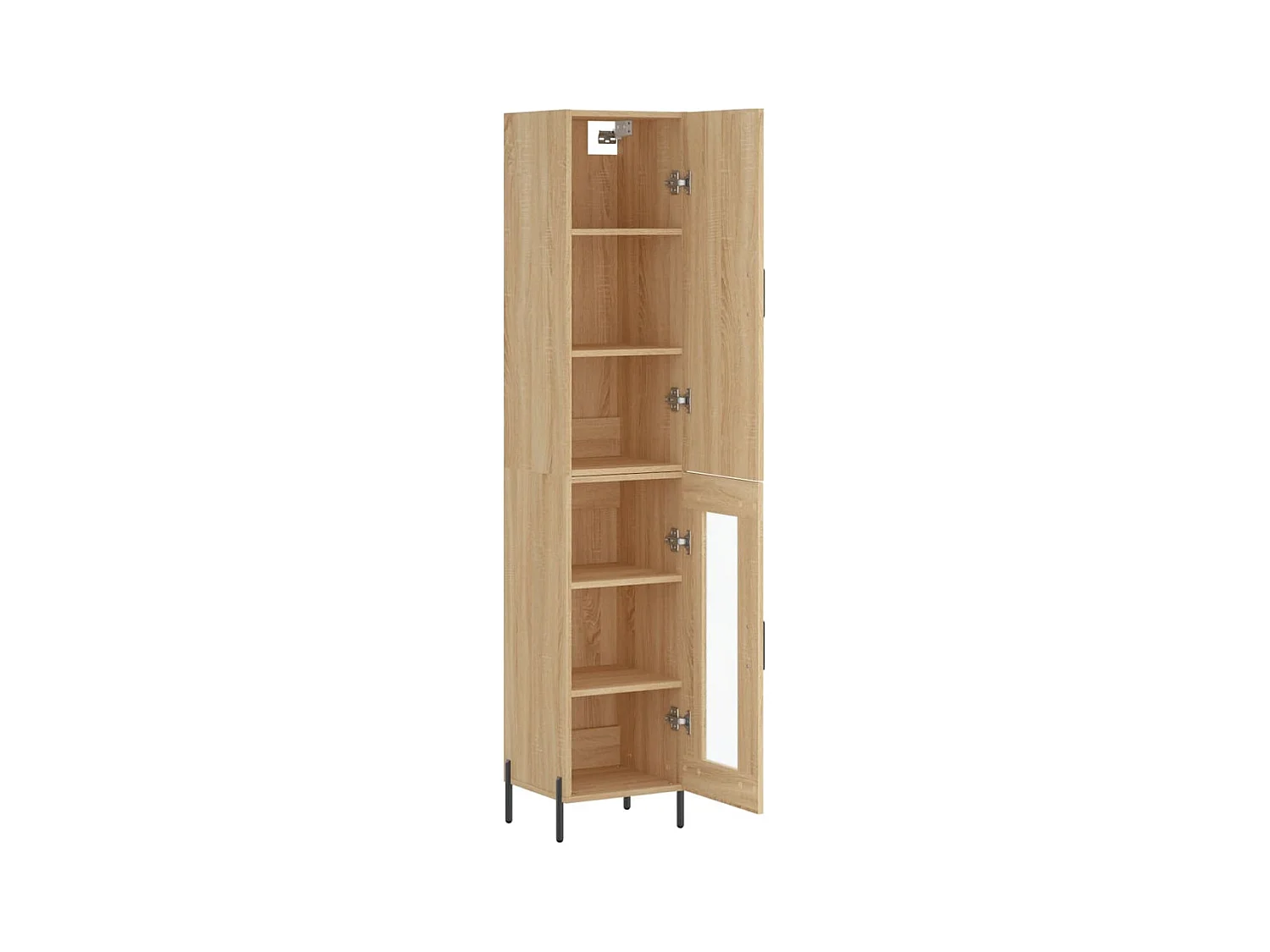 Highboard Sonoma-Eiche 34,5x34x180 cm Holzwerkstoff