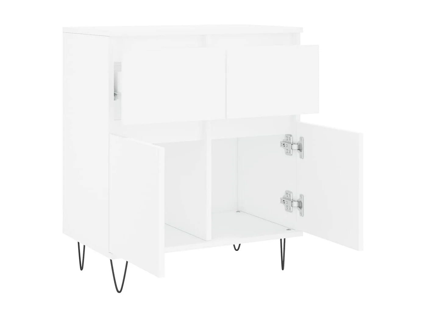 Buffet Blanc 60x35x70 cm Bois d'ingénierie