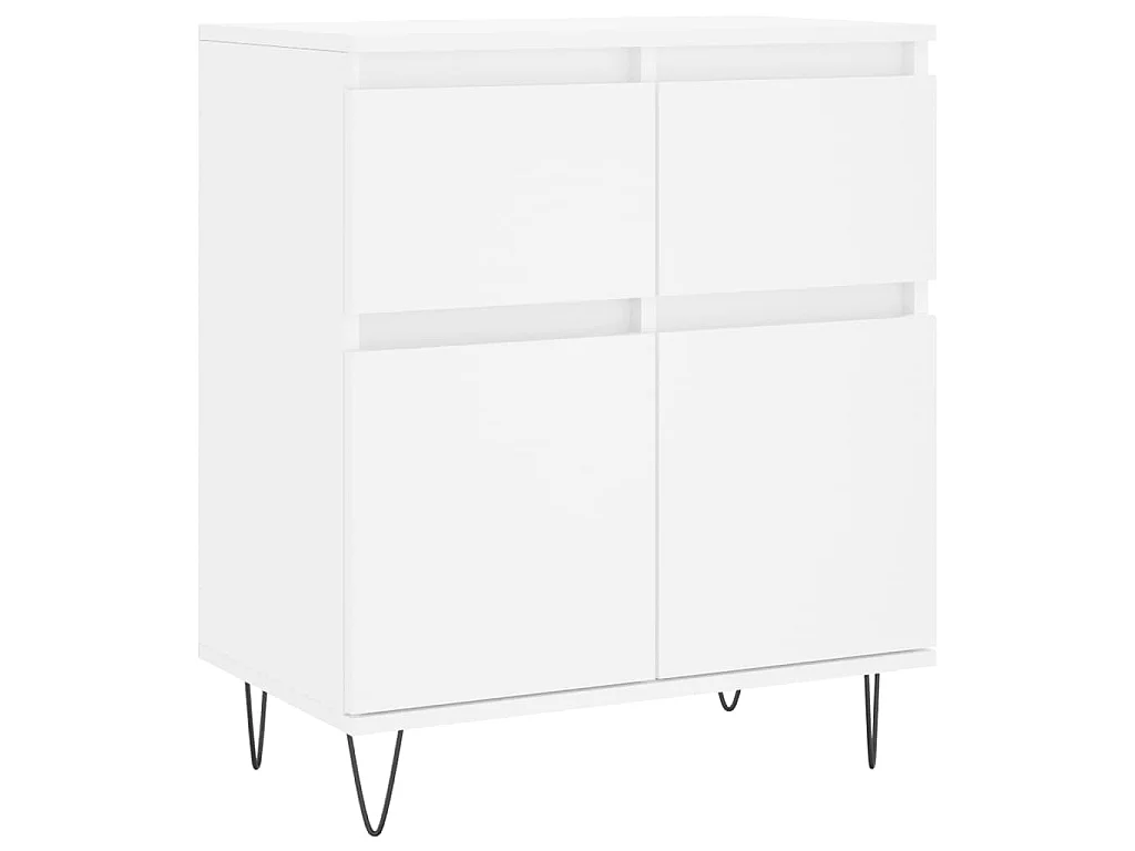 Credenza Bianca 60x35x70 cm in Legno Multistrato
