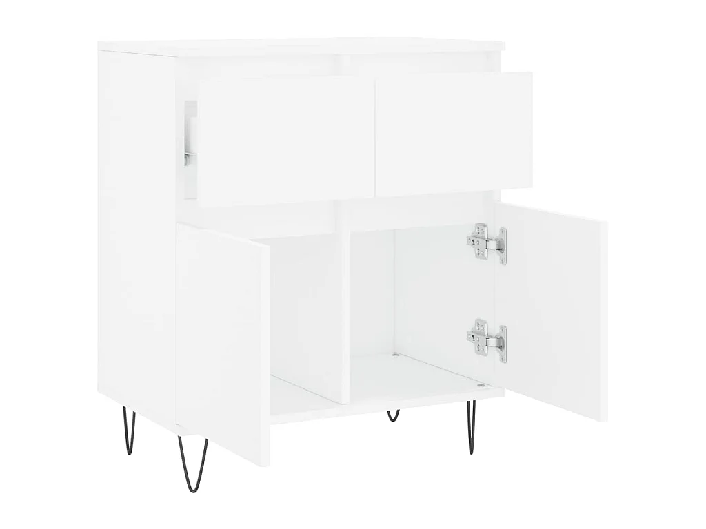 Credenza Bianca 60x35x70 cm in Legno Multistrato