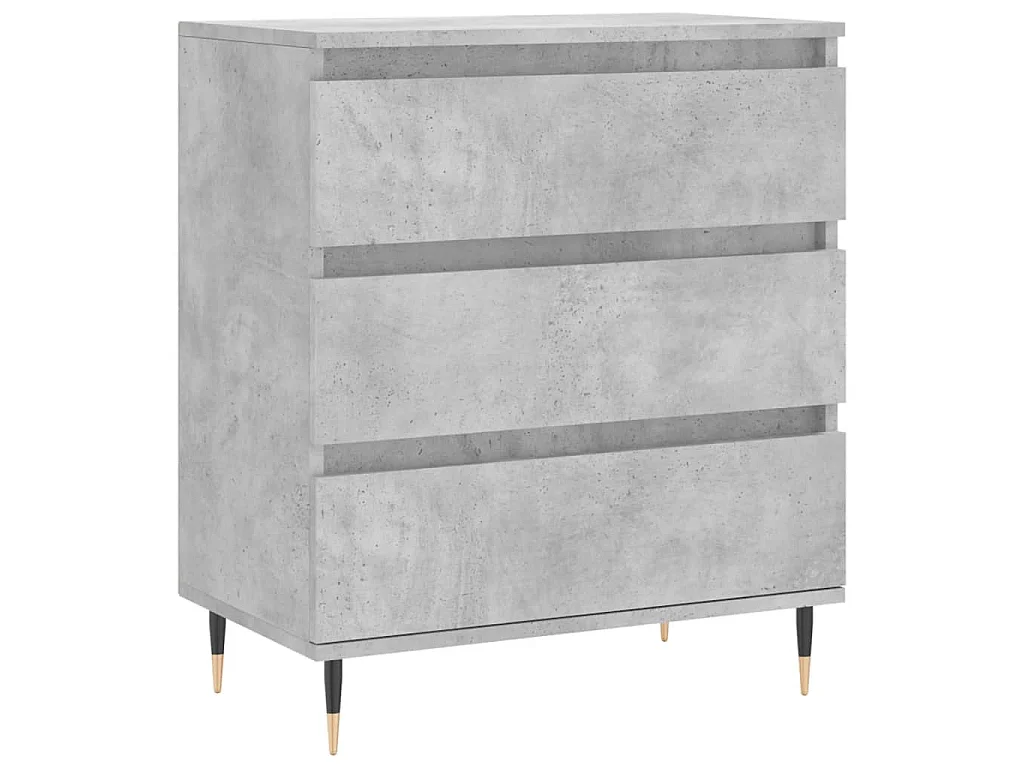 Dressoir 60x35x70 cm bewerkt hout betongrijs