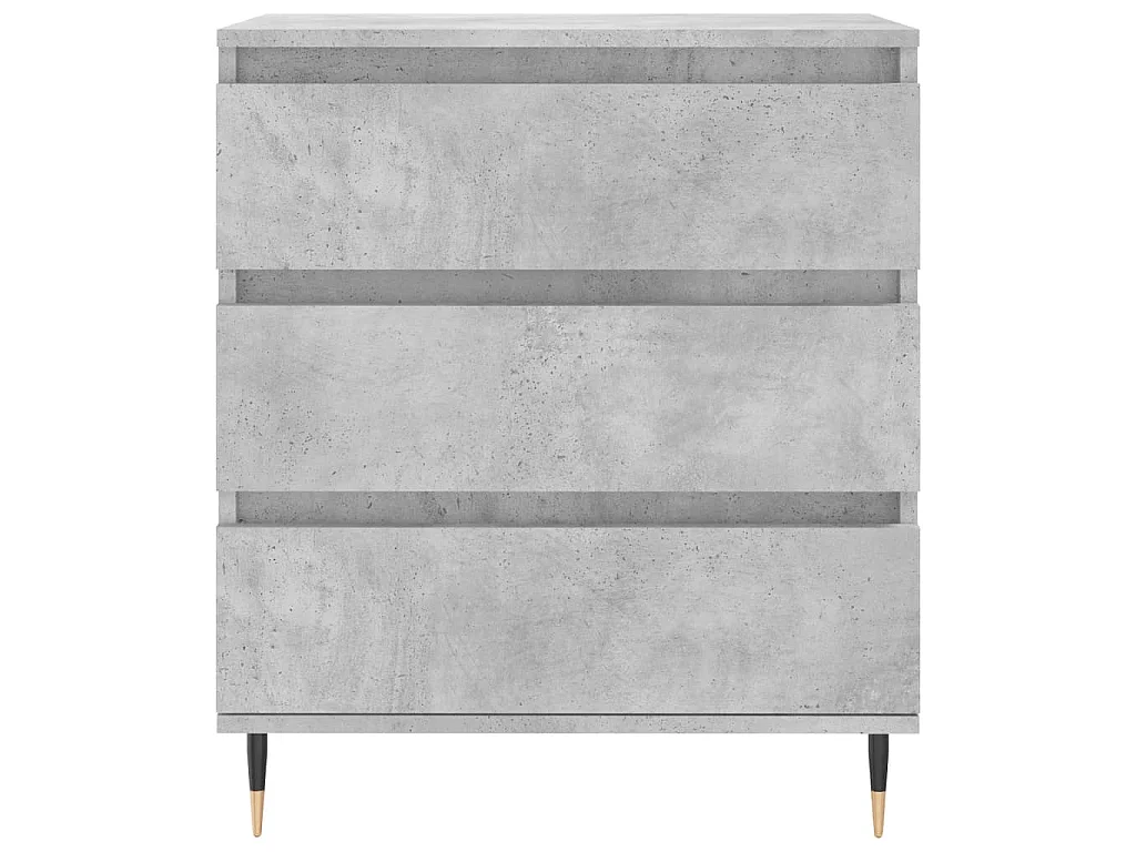 Dressoir 60x35x70 cm bewerkt hout betongrijs