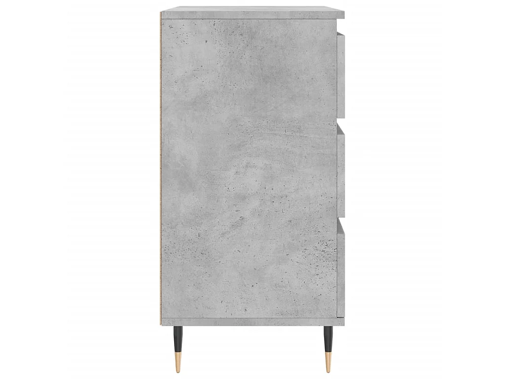 Dressoir 60x35x70 cm bewerkt hout betongrijs