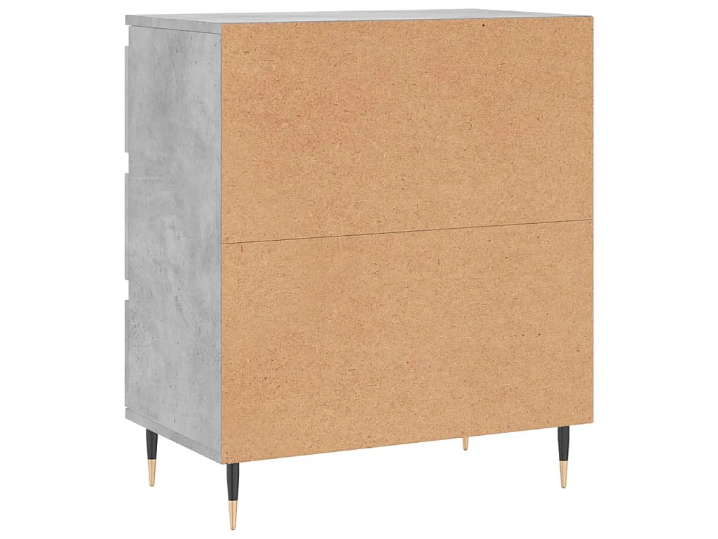 Dressoir 60x35x70 cm bewerkt hout betongrijs