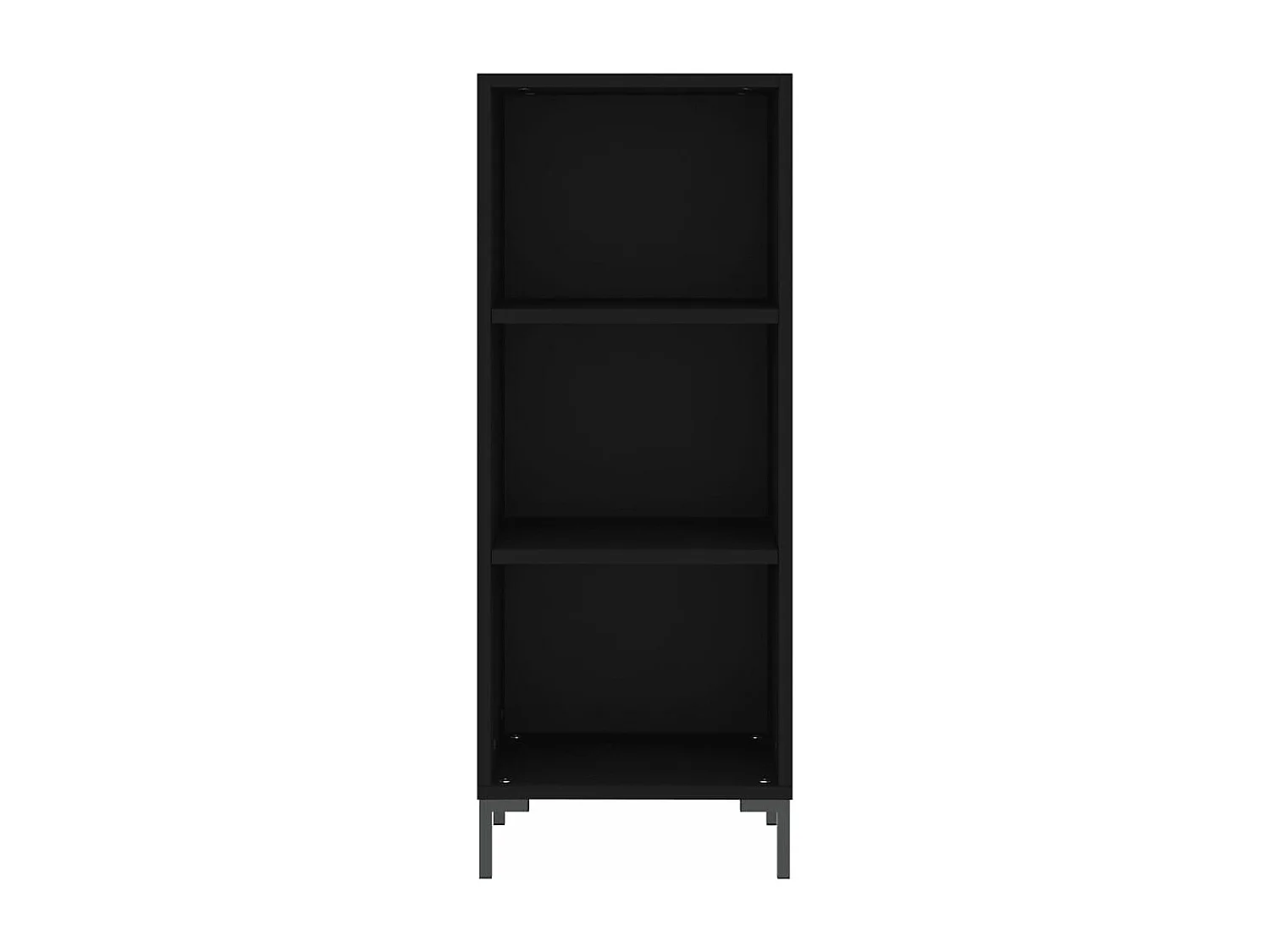 Buffet haut Noir 34,5x34x180 cm Bois d'ingénierie