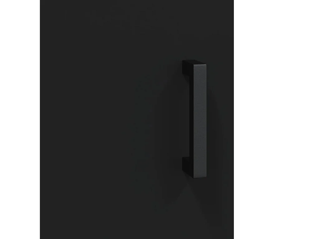 Buffet haut Noir 34,5x34x180 cm Bois d'ingénierie